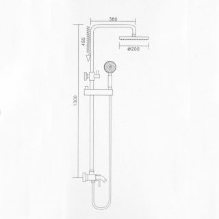 Душевая стойка Frap F2416 хром